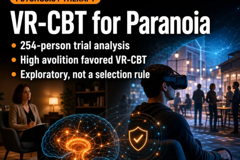 Virtual Reality CBT Shows Promise for Tailored Treatment of Paranoia in Schizophrenia, Especially for Patients with High Avolition or Severe Delusions