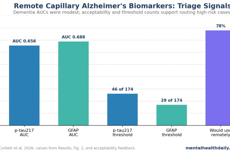 Remote Fingerprick Blood Tests Offer Promising Triage for Alzheimer’s Risk but Not Stand-Alone Diagnosis, New PROTECT Study Affirms
